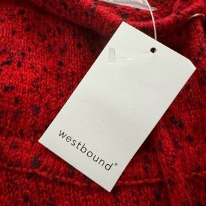 Dillards NWT Westbound sweater. XL Tango Red.